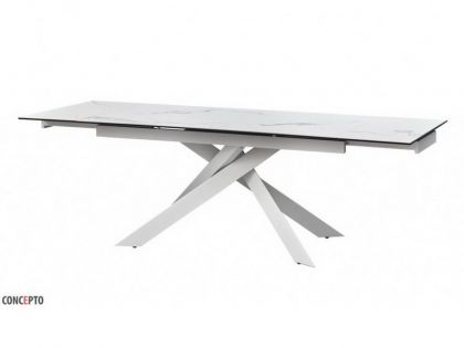 Стіл розкладний GRACIO STRATURARIO WHITE кераміка 160-240 см