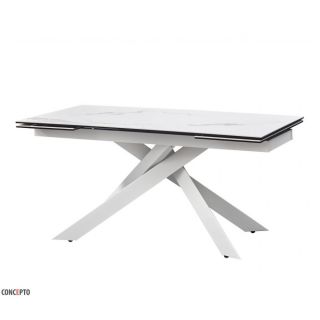 Стіл розкладний GRACIO STRATURARIO WHITE кераміка 160-240 см