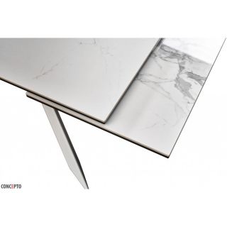 Стіл розкладний GRACIO STRATURARIO WHITE кераміка 160-240 см