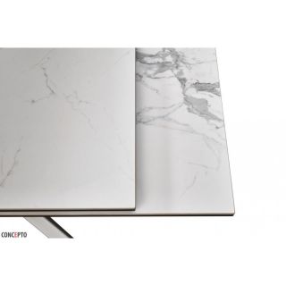 Стіл розкладний GRACIO STRATURARIO WHITE кераміка 160-240 см