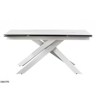 Стіл розкладний GRACIO STRATURARIO WHITE кераміка 160-240 см