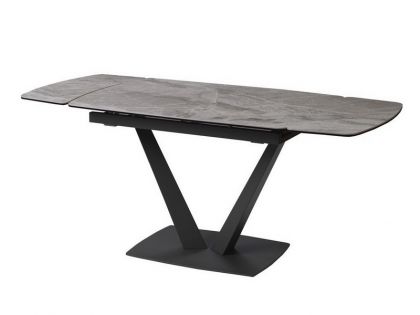 Стіл керамічний ELVI LIGHT GREY 120-180 см
