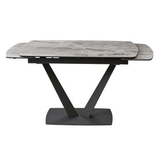 Стіл керамічний ELVI LIGHT GREY 120-180 см