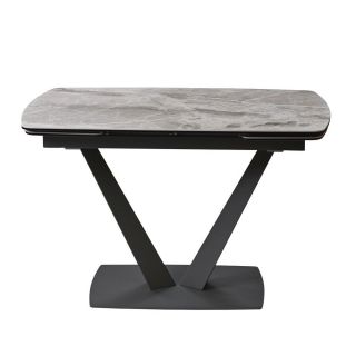 Стіл керамічний ELVI LIGHT GREY 120-180 см