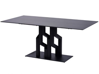 Стіл обідній ETNA LOFTY BLACK КЕРАМІКА 180X90
